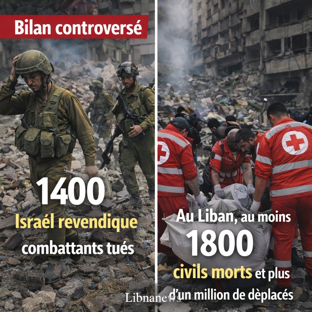 Israël revendique 1 400 combattants du Hezbollah tués : un récit militaire contesté par l’ampleur du coût civil au Liban