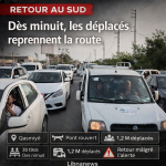 Dès minuit, les déplacés reprennent la route du Sud Dès minuit, les déplacés reprennent la route du Sud