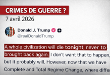 « Une civilisation mourra ce soir » : Trump franchit un seuil dans l’horreur الحضارة سوف تموت الليلة ترامب يعبر عتبة في الرعب