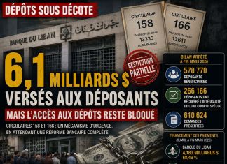 Banque du Liban : 6,1 milliards versés avec décote