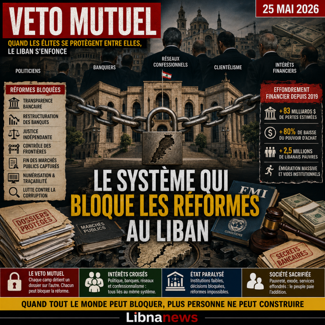 Le Liban prisonnier du veto mutuel : quand les élites se protègent entre elles