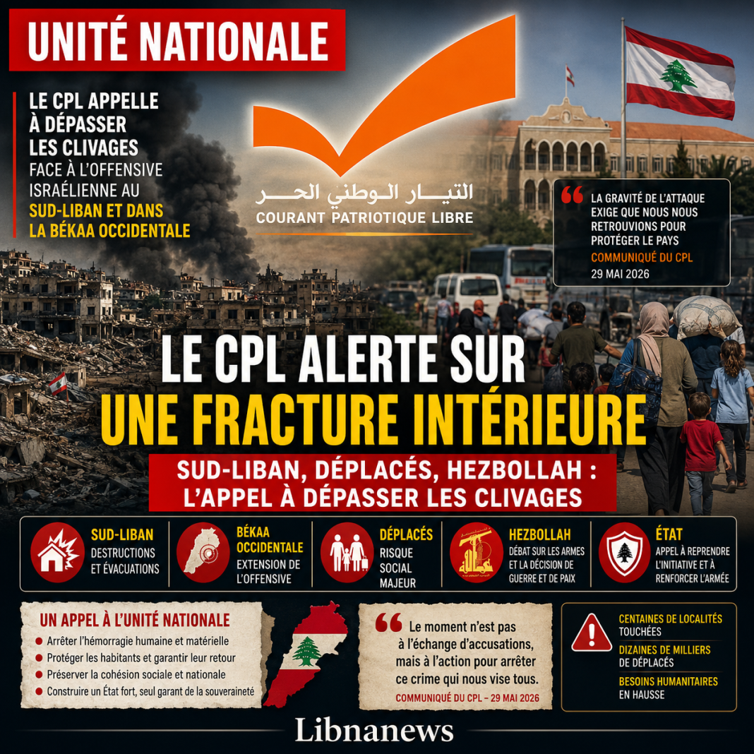 Sud-Liban : le CPL appelle à l’unité