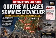 Sud-Liban : quatre villages sommés d’évacuer