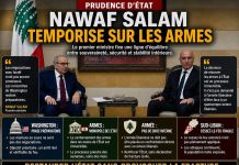 Nawaf Salam temporise sur les armes