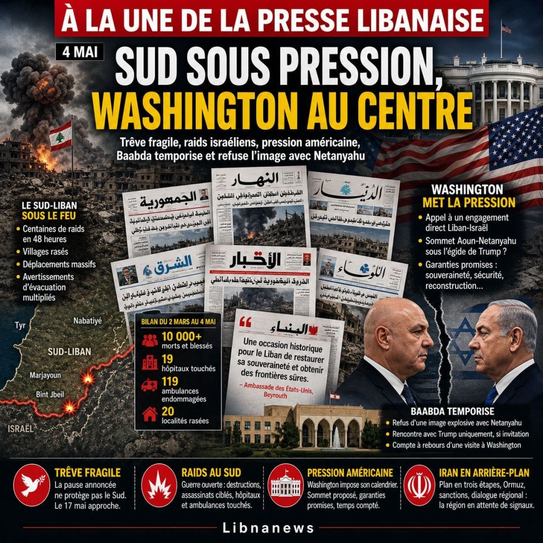 Revue de presse: le Sud sous le feu et Washington au centre de la crise libanaise