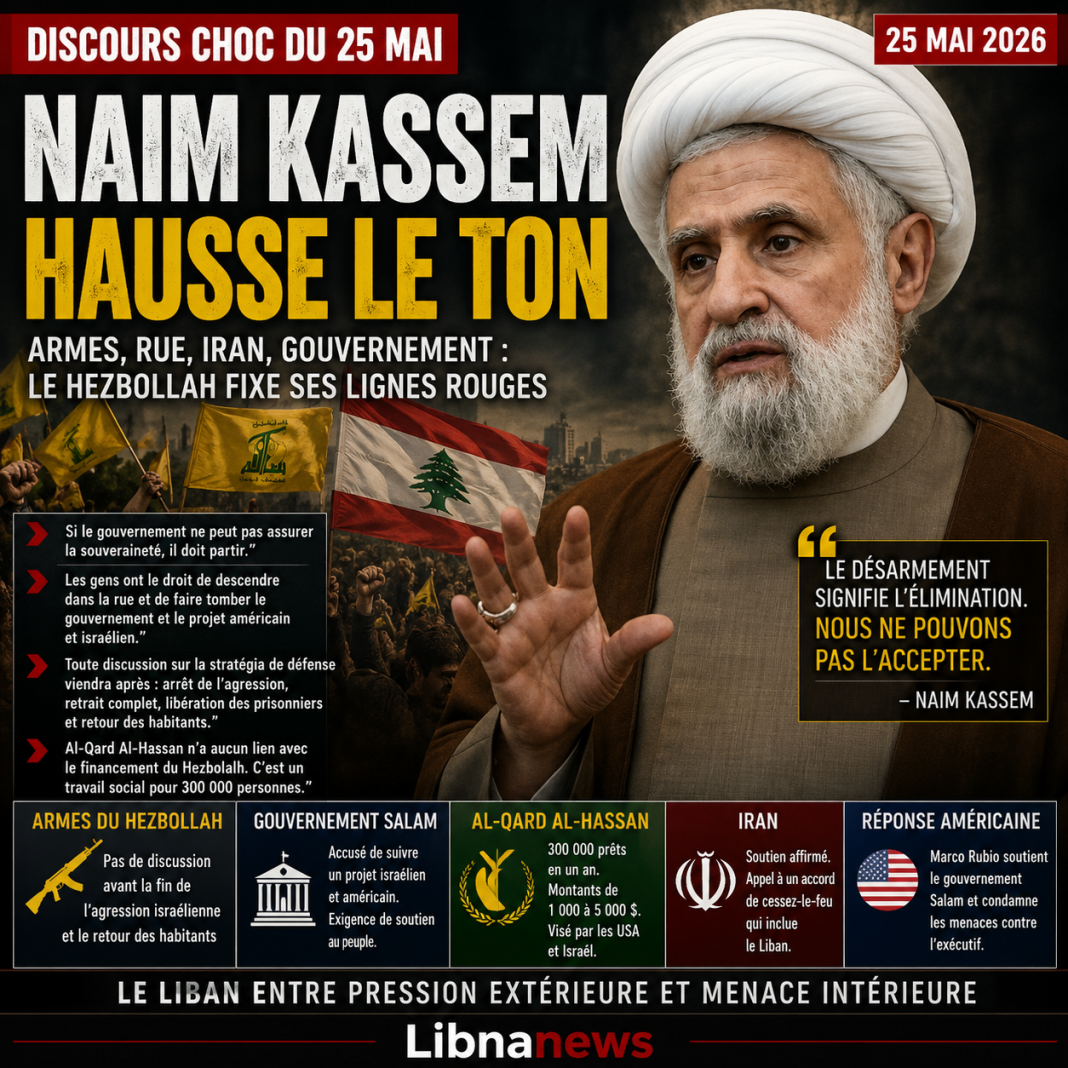 Naim Kassem hausse le ton