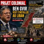 Sud-Liban : Ben Gvir dévoile un projet colonial جنوب لبنان: بن غفير يكشف عن مشروع استعماري
