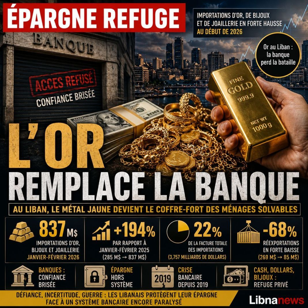 Or au Liban : la banque perd la bataille