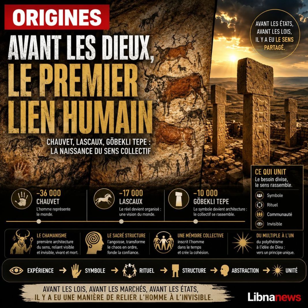 Avant les dieux, avant les États : Chauvet, Lascaux, Göbekli Tepe et le premier lien humain