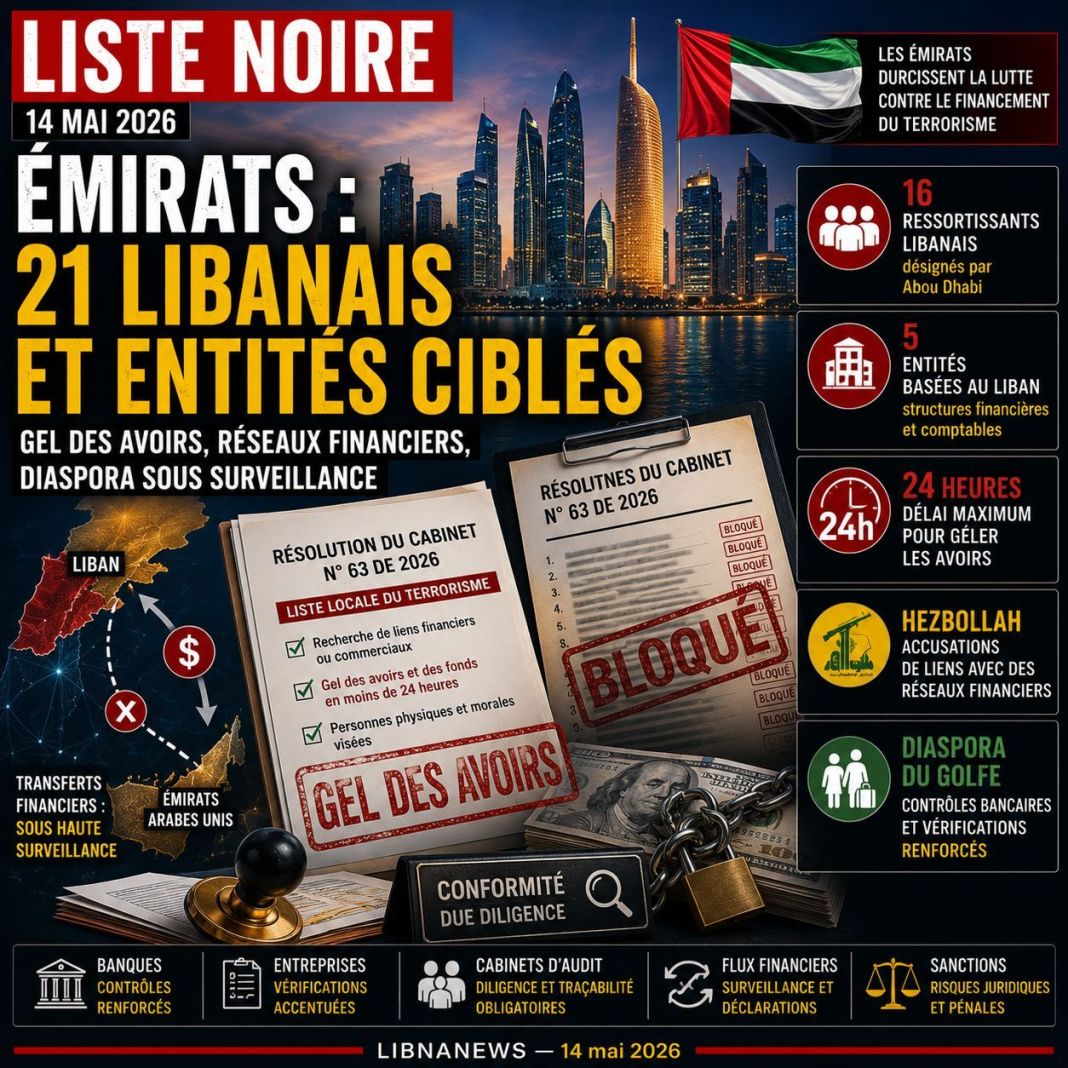 Émirats : 21 Libanais désignés comme "terroristes"