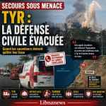 Tyr : la Défense civile évacue sous menace israélienne