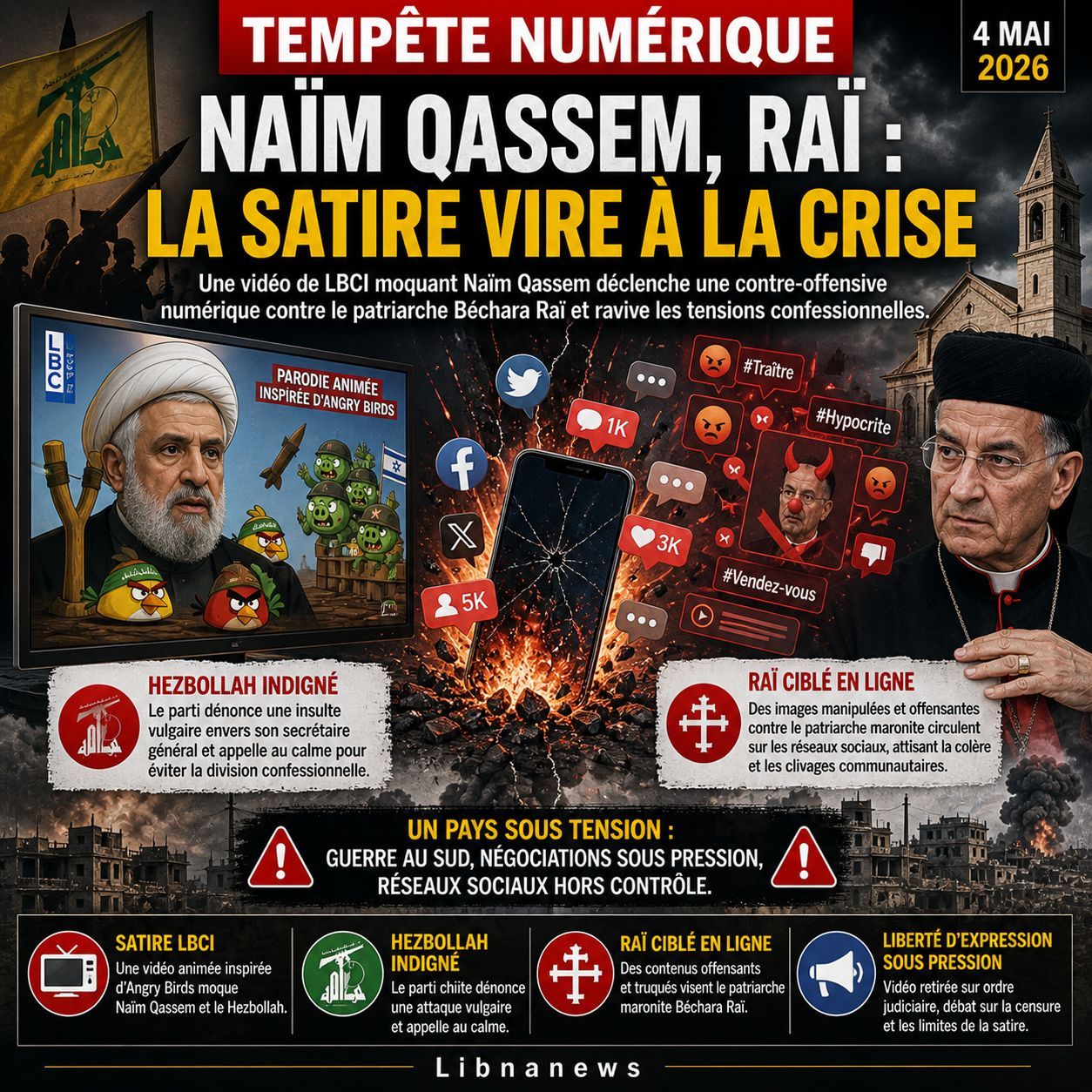 Naïm Qassem, Raï et la tempête numérique