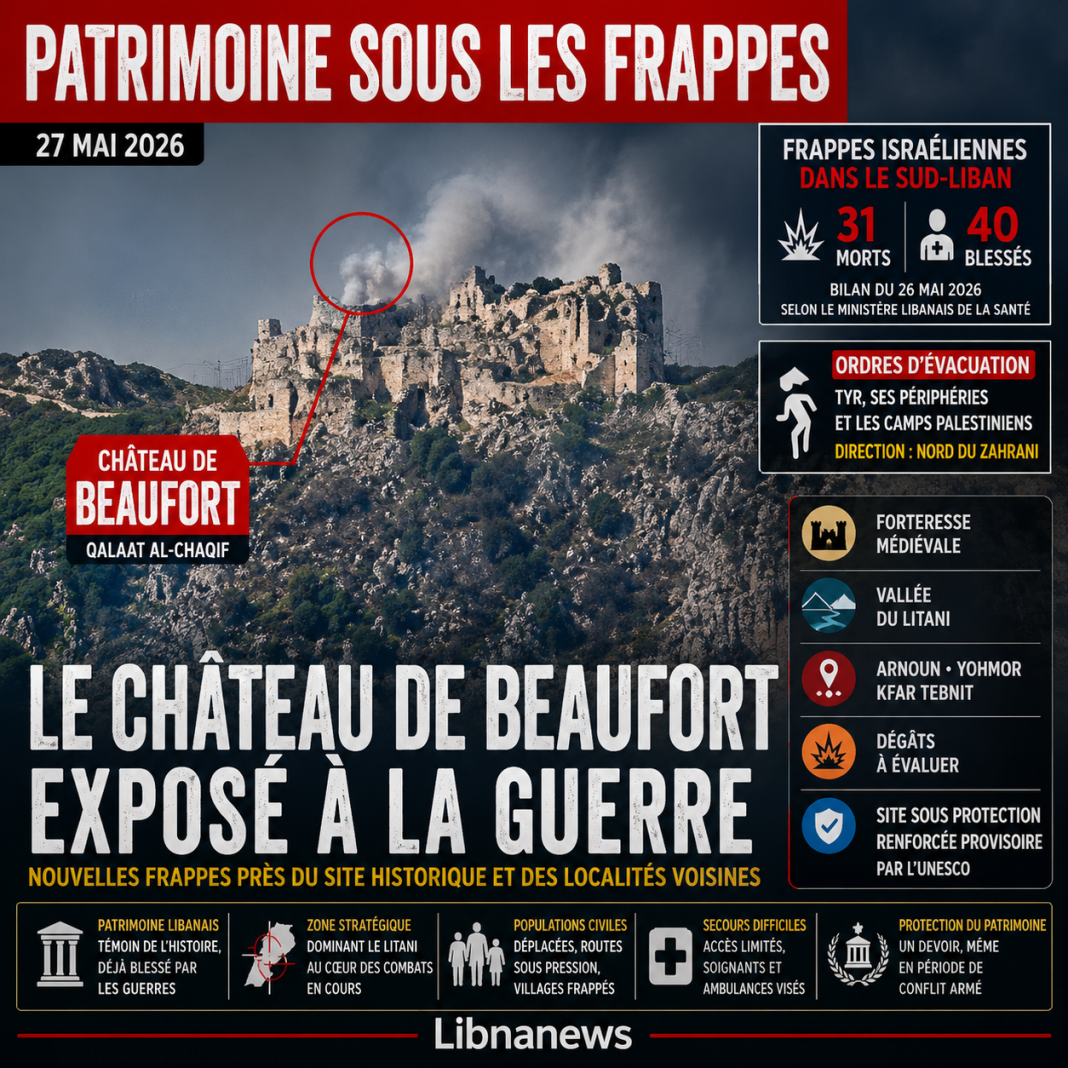 Beaufort touché par des frappes israéliennes