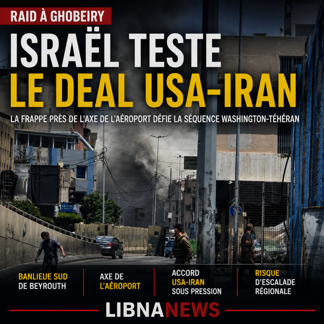 Raid sur Ghobeiry : Israël teste le deal USA-Iran