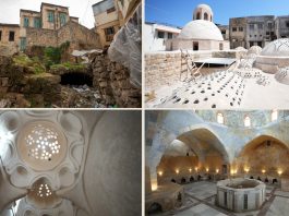 Before and after restoration works, Hammam Al Nouri, Tripoli, Lebanon © IECD