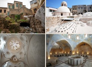 Tripoli restaure son patrimoine Before and after restoration works, Hammam Al Nouri, Tripoli, Lebanon © IECD