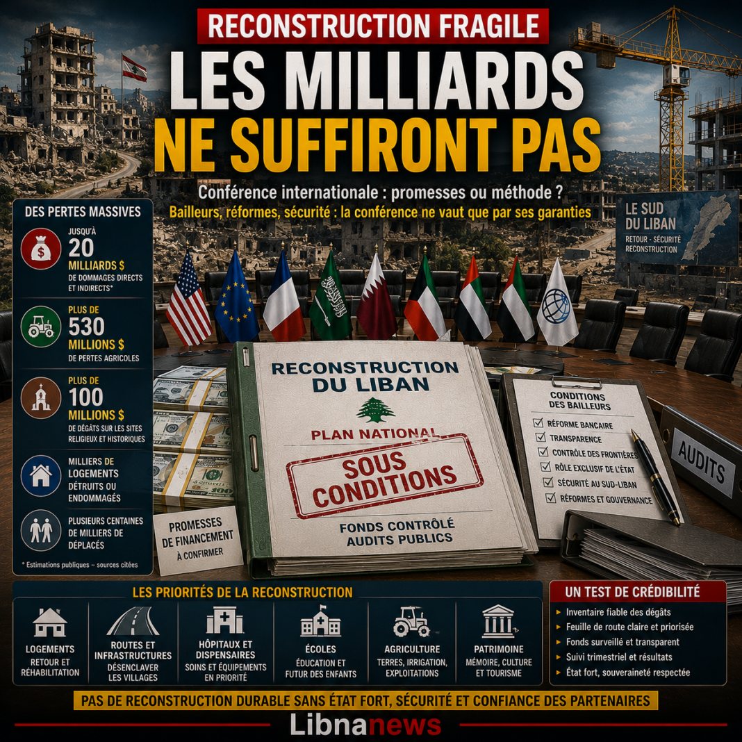 Reconstruction du Liban : conférence ou promesse fragile ?
