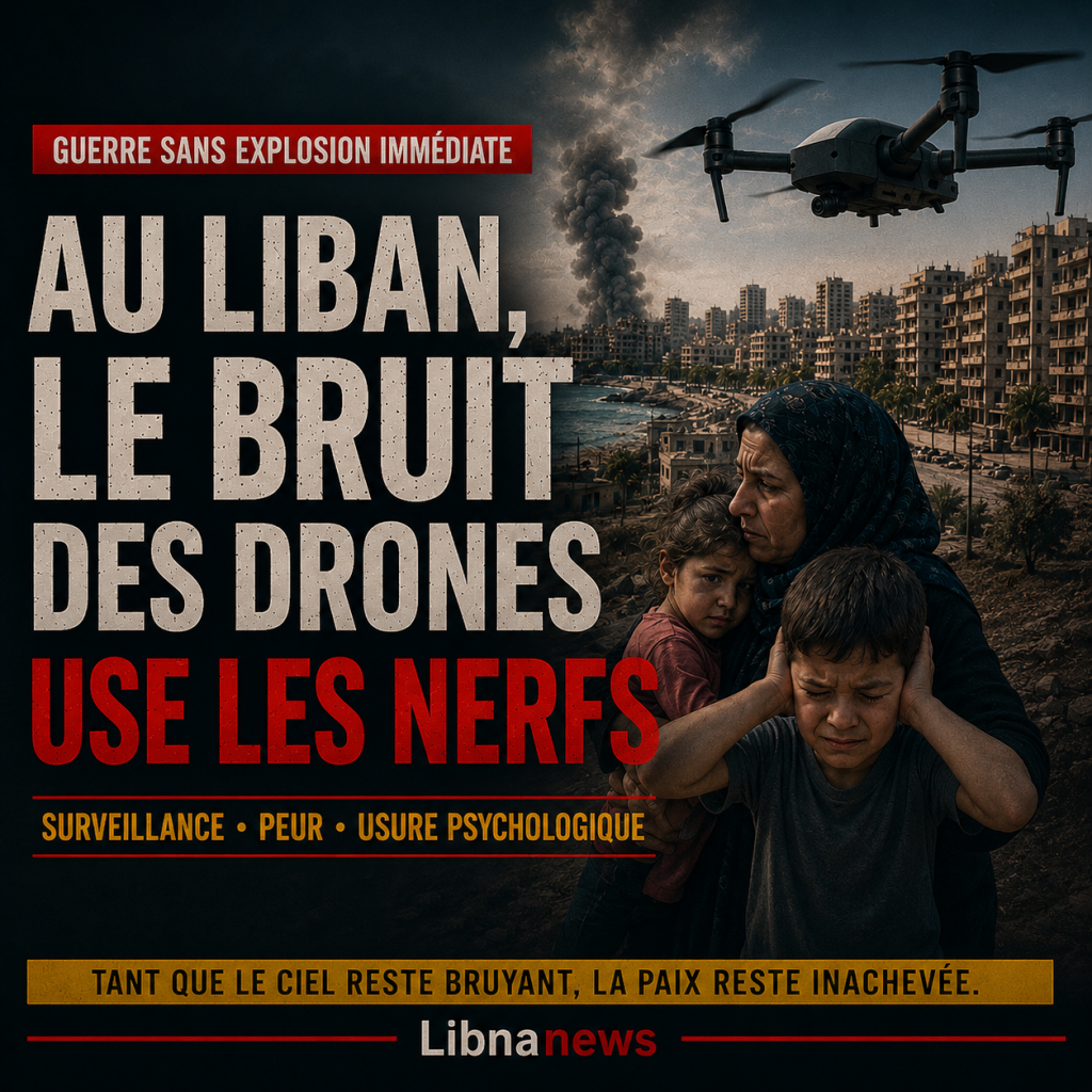 Au Liban, le bruit des drones use les nerfs