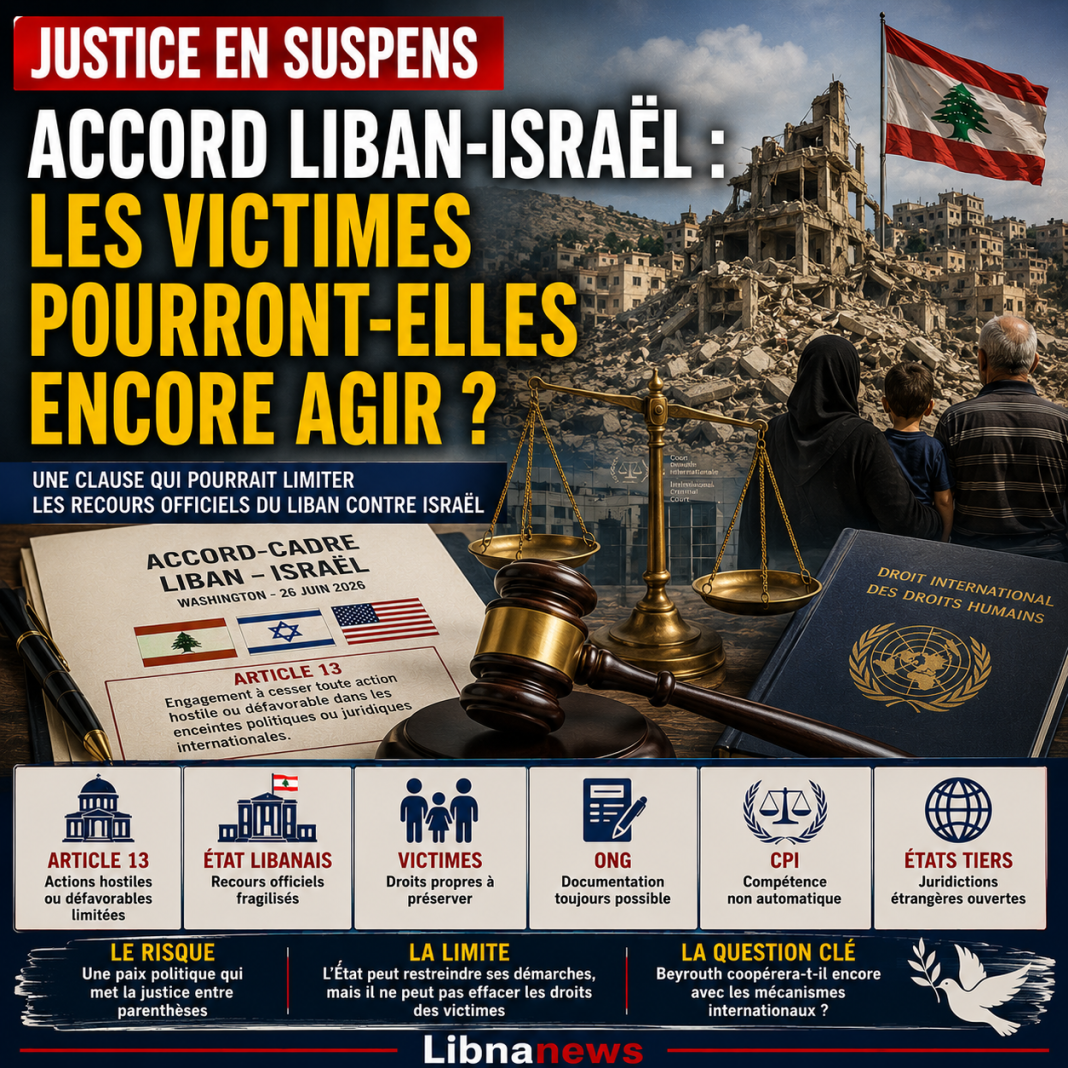 Liban-Israël : la clause qui inquiète les victimes des crimes israéliens