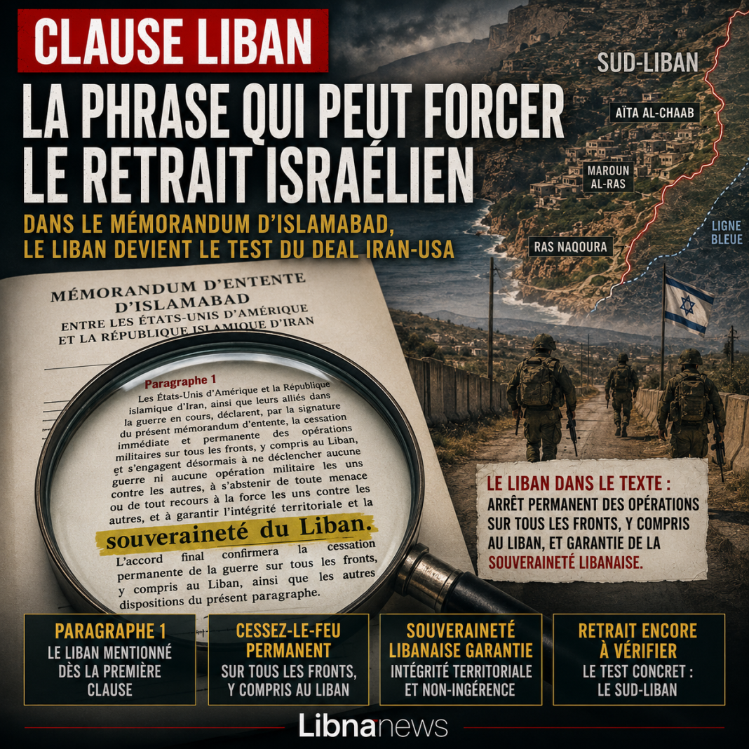 Mémorandum d’Islamabad : le Liban au cœur du deal Iran-USA