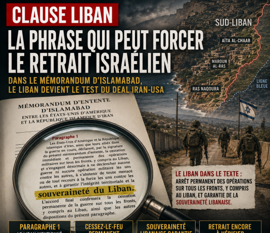 Mémorandum d’Islamabad : le Liban au cœur du deal Iran-USA