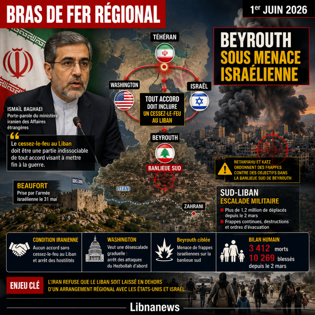 L’Iran lie tout accord au cessez-le-feu au Liban