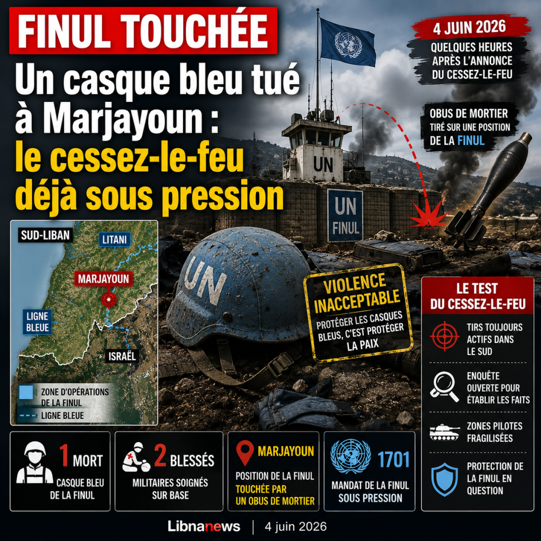 FINUL : un casque bleu tué à Marjayoun