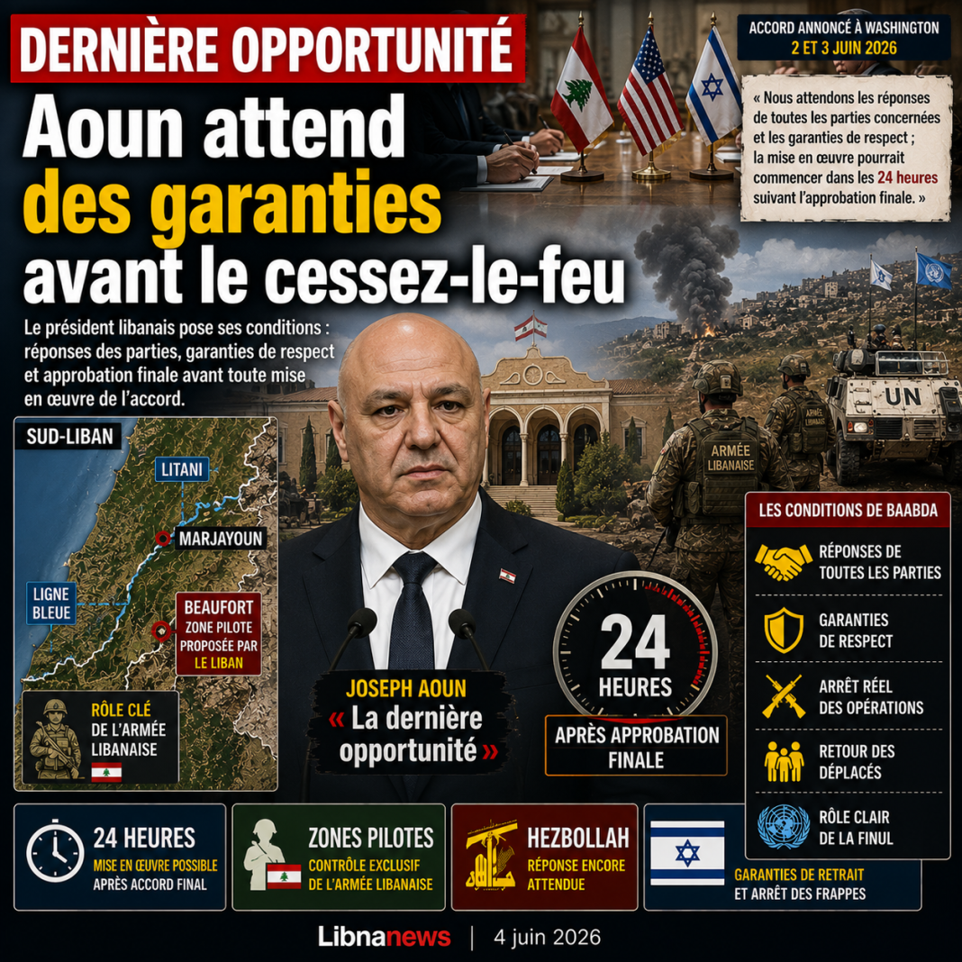 Aoun : « la dernière opportunité » pour le cessez-le-feu