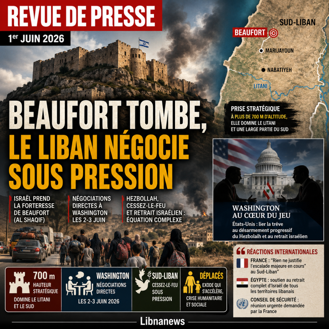 Revue de presse: la prise de la forteresse de Beaufort place le Liban entre pression militaire et pari diplomatique