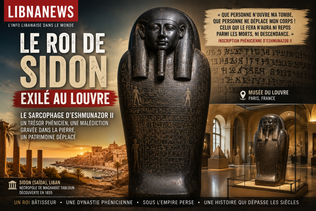 Le sarcophage d’Eshmunazor II au Louvre : le roi de Sidon qui avait interdit qu’on le déplace