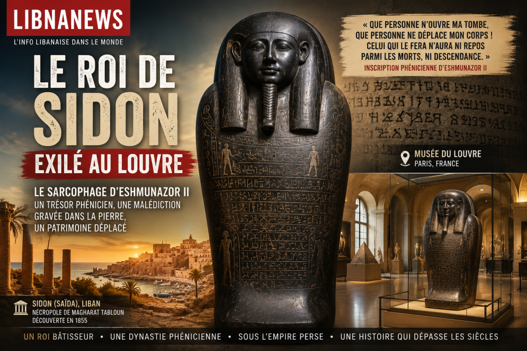 Le sarcophage d’Eshmunazor II au Louvre : le roi de Sidon qui avait interdit qu’on le déplace