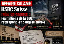 HSBC mise en examen dans l’affaire Salamé