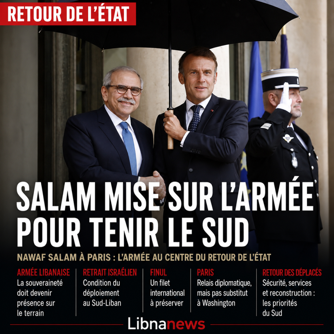Nawaf Salam à Paris : l’armée au centre du retour de l’État