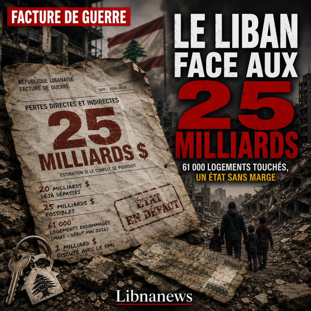 Pertes de guerre au Liban : la facture explose à 20 milliards de dollars