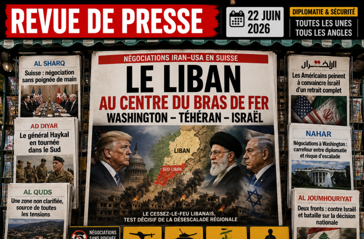 À la une : le Liban au centre du bras de fer entre Washington, Téhéran et Israël