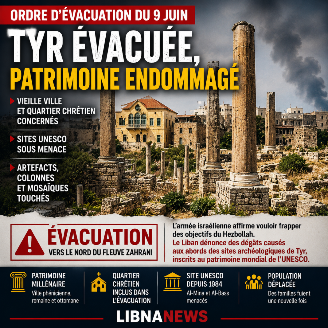 South Lebanon: Israel orders the evacuation of Tyre, affected heritage