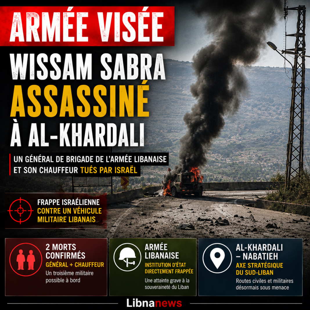 Le général libanais Wissam Sabra assassiné par Israël