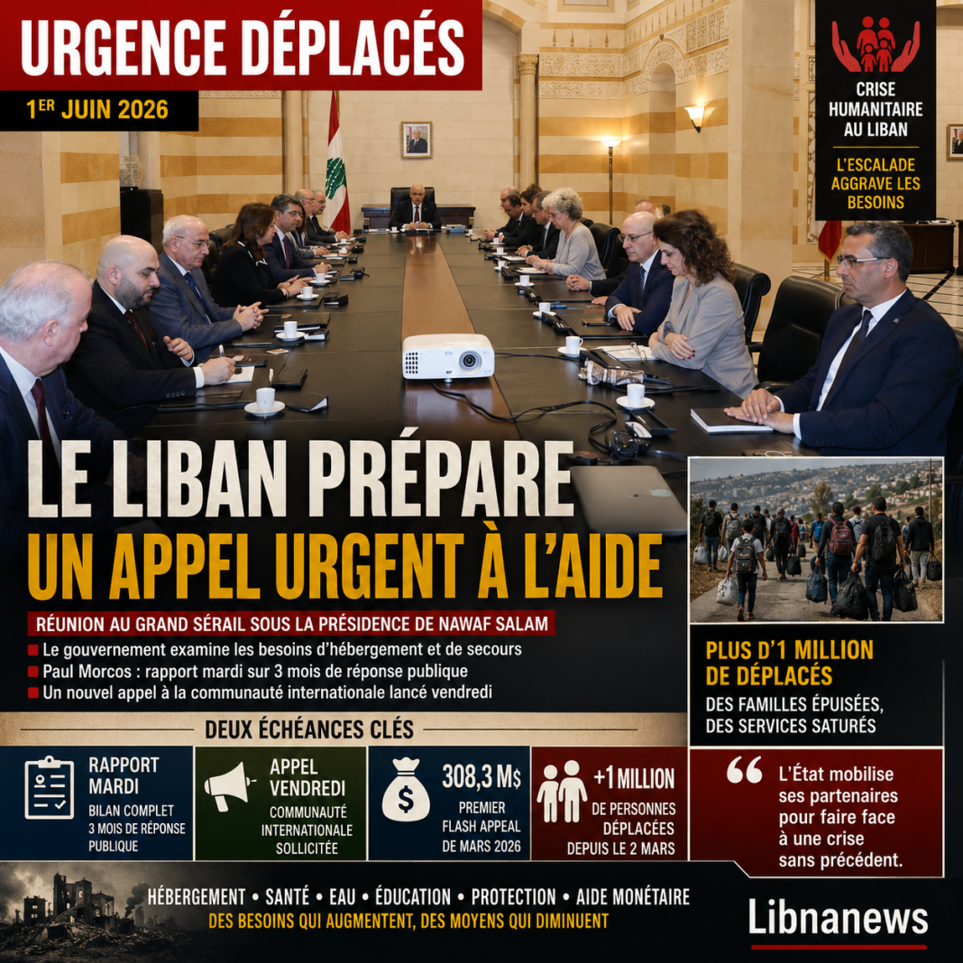 Le Liban prépare un appel urgent pour les déplacés