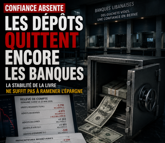 Banques libanaises : les dépôts reculent encore
