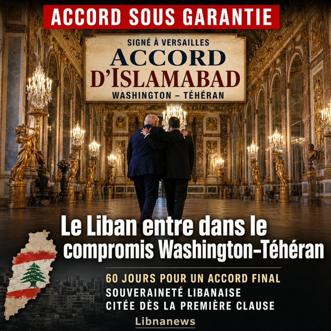 Accord d’Islamabad signé à Versailles avec le Liban sous garantie