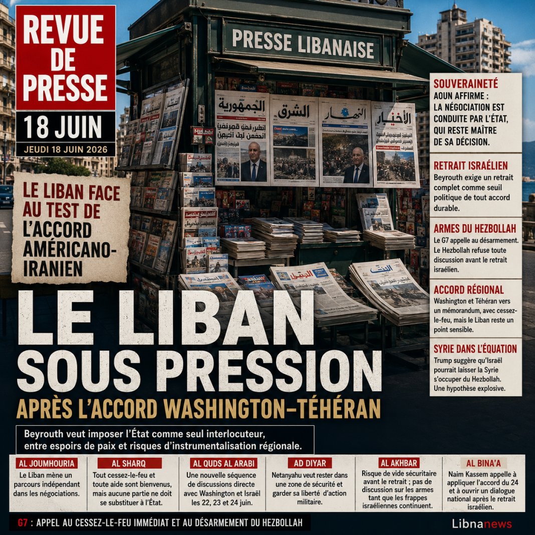 À la une: le Liban face au test de l’accord américano-iranien