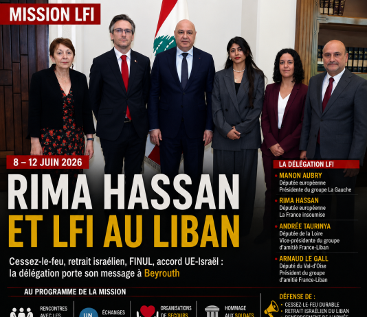 LFI se déplace au Liban avec Rima Hassan et Manon Aubry