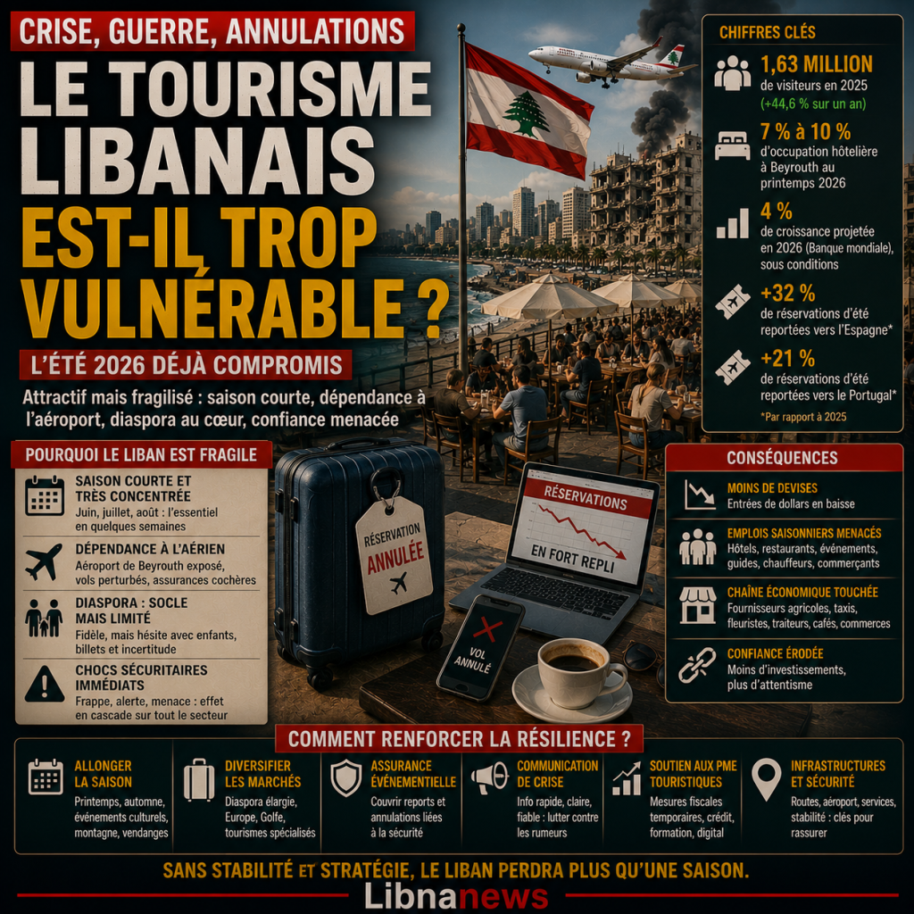 Le tourisme libanais est-il trop vulnérable ?