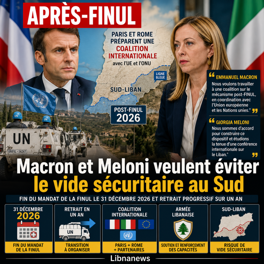 FINUL : Macron et Meloni préparent l’après