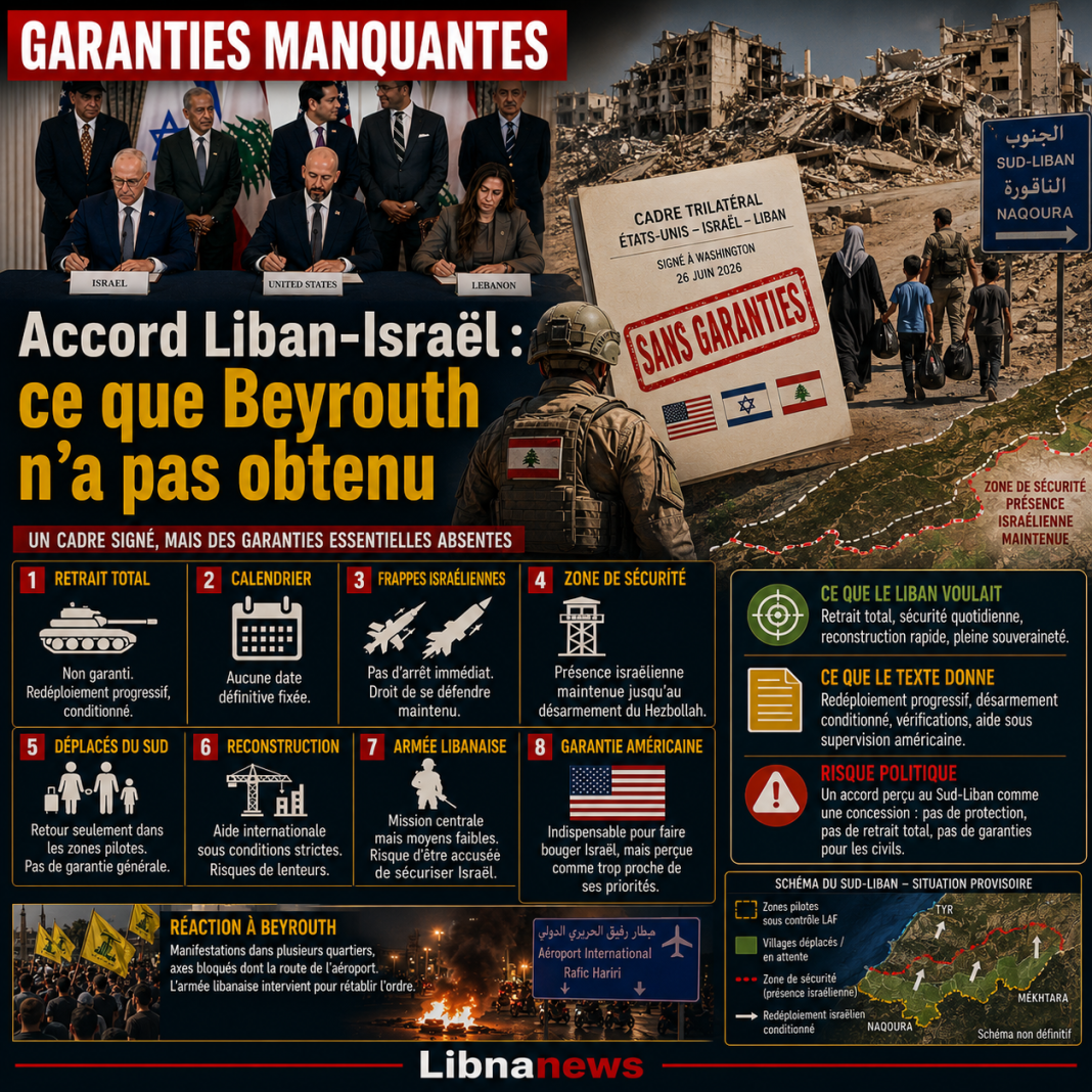 Ce que le Liban n’a pas obtenu dans l&rsquo;accord