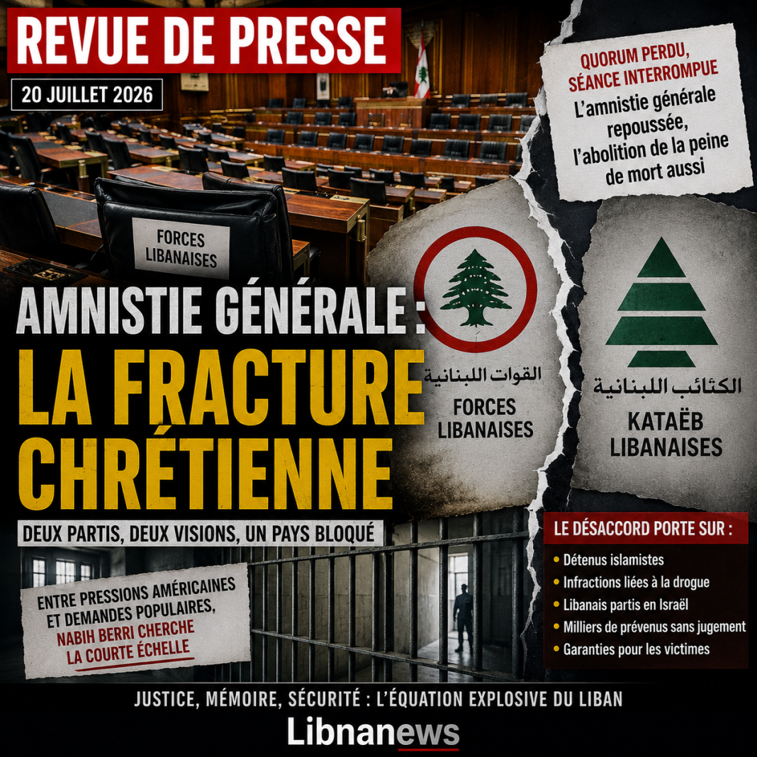 Amnistie générale : la fracture chrétienne