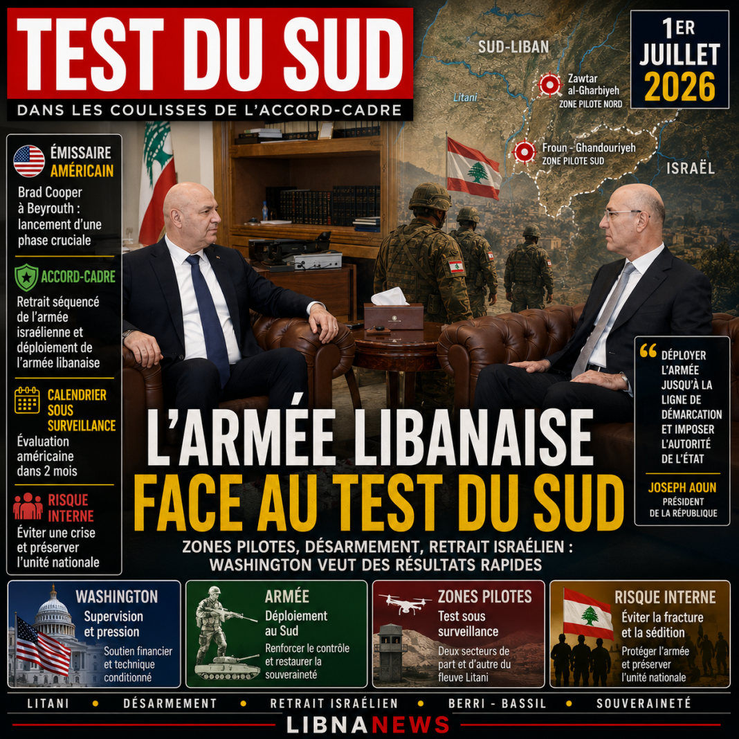 Dans les coulisses de l’accord‑cadre, l’armée libanaise face au test du Sud