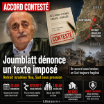 Accord-cadre : Joumblatt durcit le ton