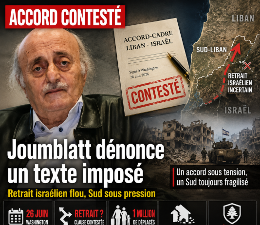 Accord-cadre : Joumblatt durcit le ton