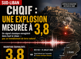 Explosion du Chqif : un signal de magnitude 3,8 Chqif explosion: a sign of magnitude 3.8